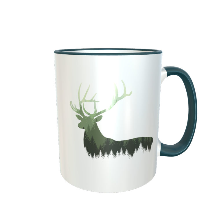 Tasse "Hirsch Wald Winter"