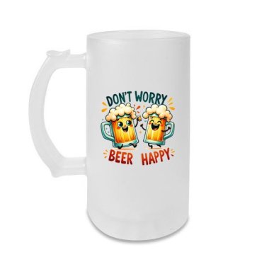 Satiniertes Bierglas für Biertrinker