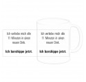 Tasse "Ich verliebe mich alle 11 Minuten"