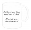 Tasse "Treffen wir uns heute Abend auf 1-2 Bier?"