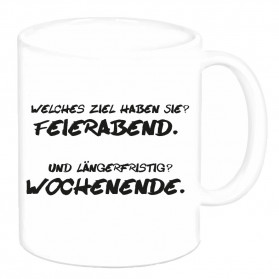 Tasse "Welches Ziel haben Sie?"