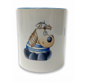 Tasse Kugelrösser "Moin Moin" zweifarbig Tasse Kugelrösser "Moin Moin" zweifarbig