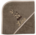 Kapuzen-Badetuch Giraffe hellbraun Kapuzen-Badetuch Giraffe hellbraun