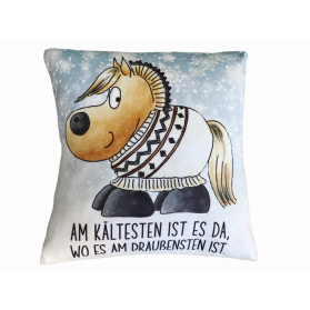 Kissen flauschig Kugelrösser "Norweger"