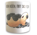 Tasse Kugelrösser "Schlafend" weiß