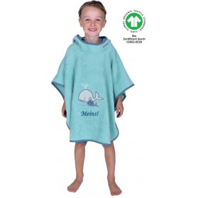 Walfamilie kristal Bade-Poncho - Bio Baumwolle